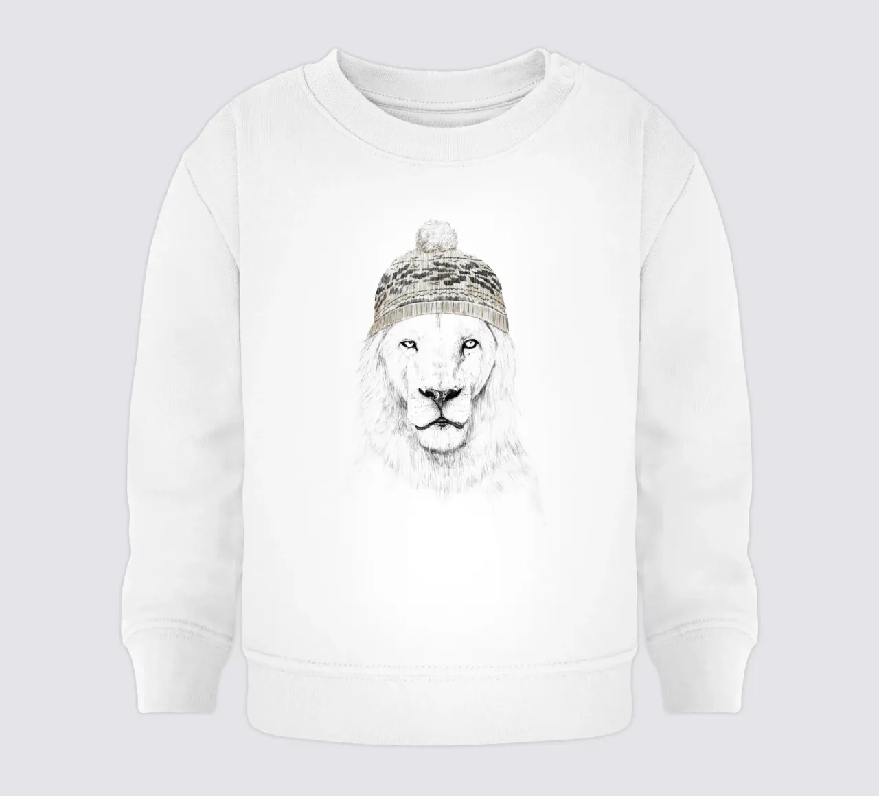 Winter is here baby sweatshirt by Balazs Solti