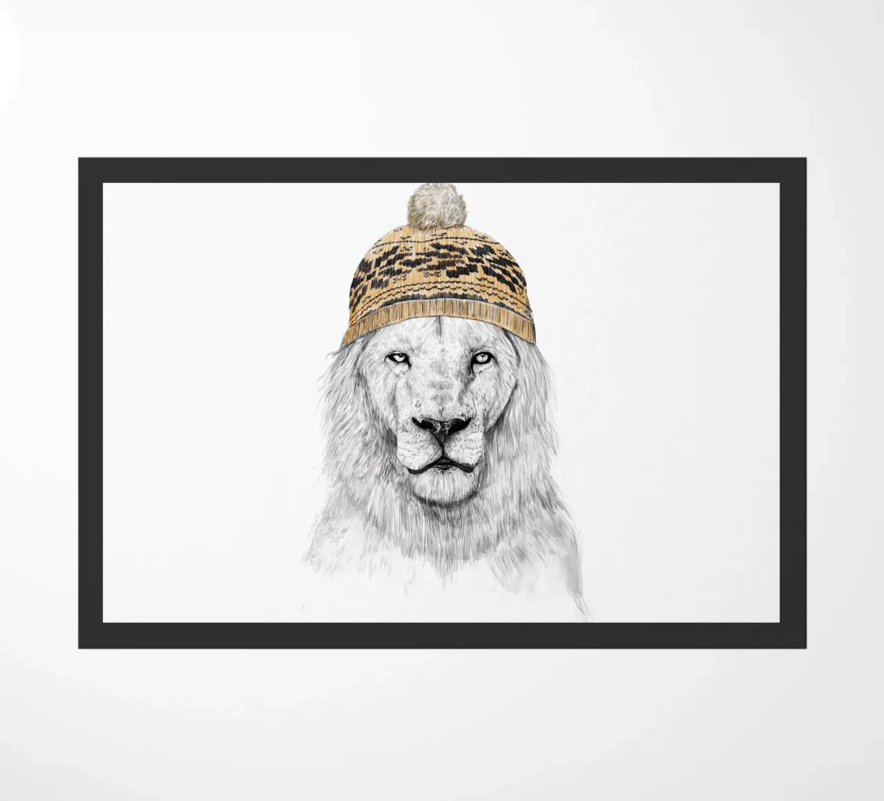 Winter is here doormat by Balazs Solti