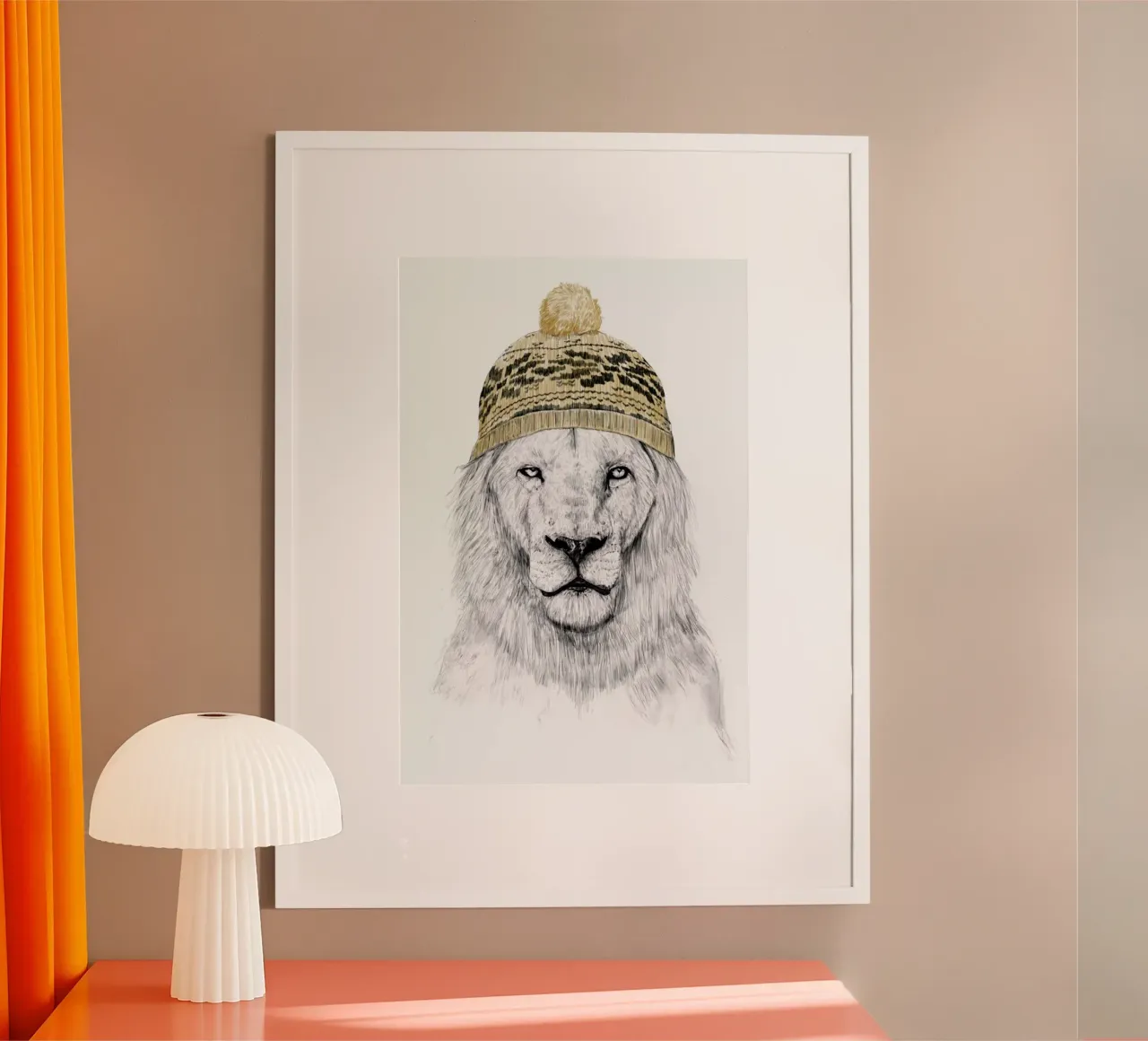 Winter is here poster con telaio in plastica da Balazs Solti