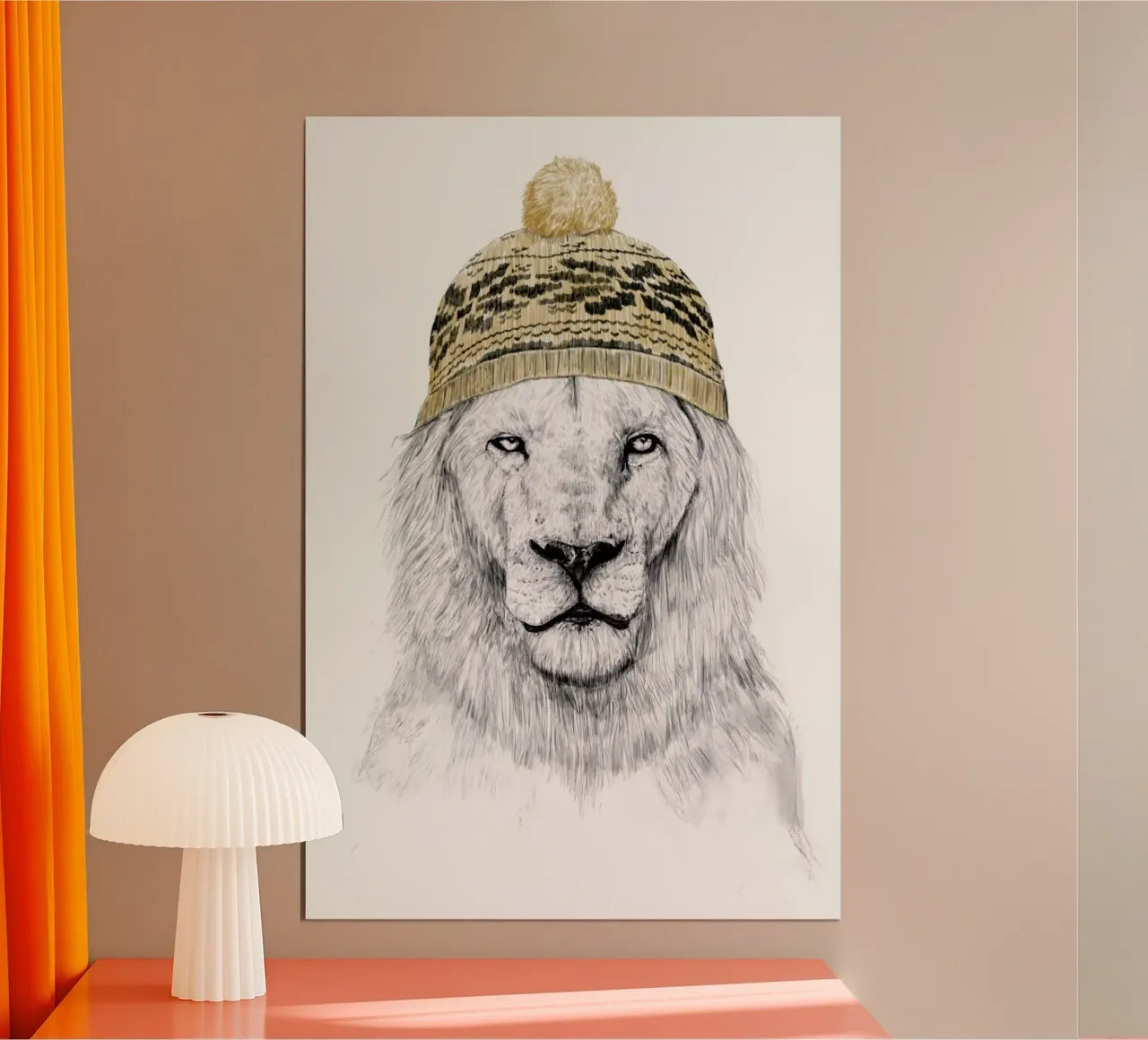 Winter is here poster con telaio in plastica da Balazs Solti
