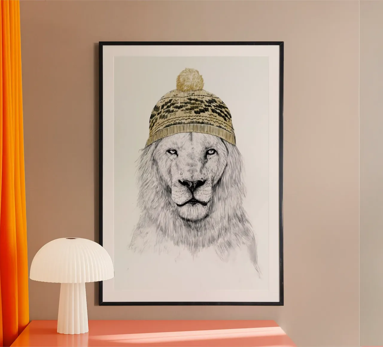 Winter is here poster con telaio in plastica da Balazs Solti