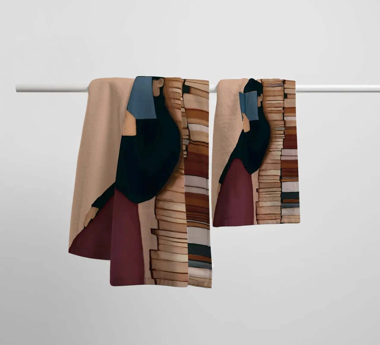 One at the Time asciugamano da bagno da Flow Line