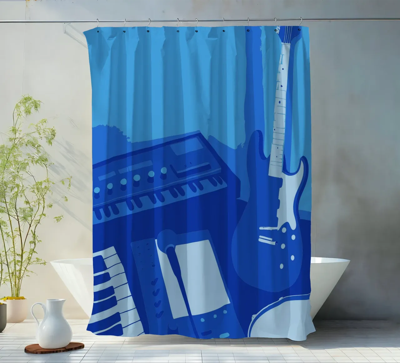 Studio musicale tenda da doccia da MUSIC EDITION