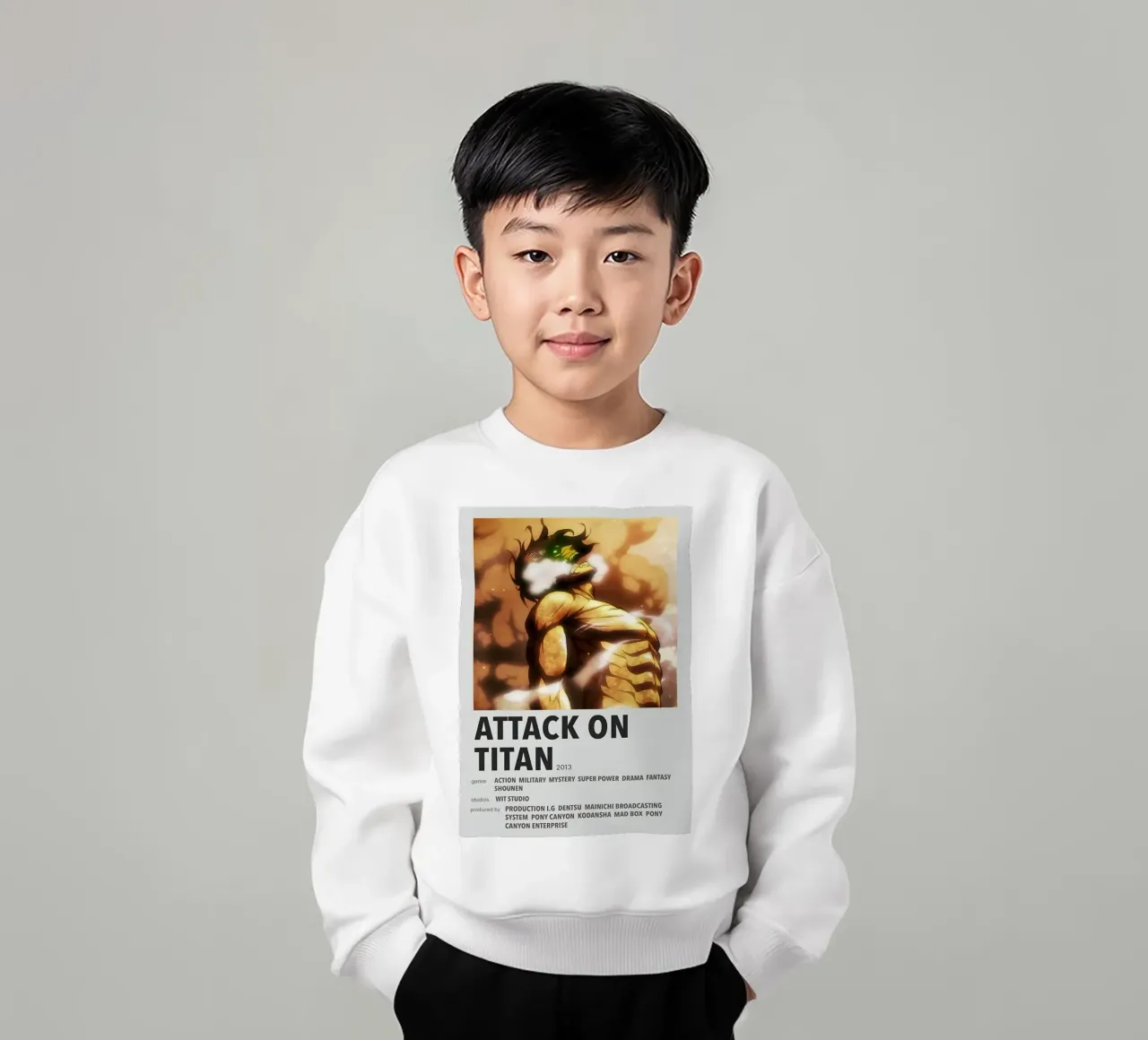 ATTACK ON TITAN 2018 felpa bambino da Totoya