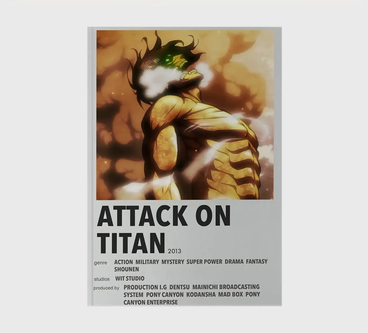 ATTACK ON TITAN 2018 notebook by Totoya