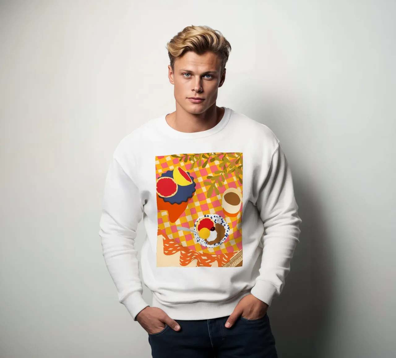 Fiori e Brunch felpa da Kintsugi99