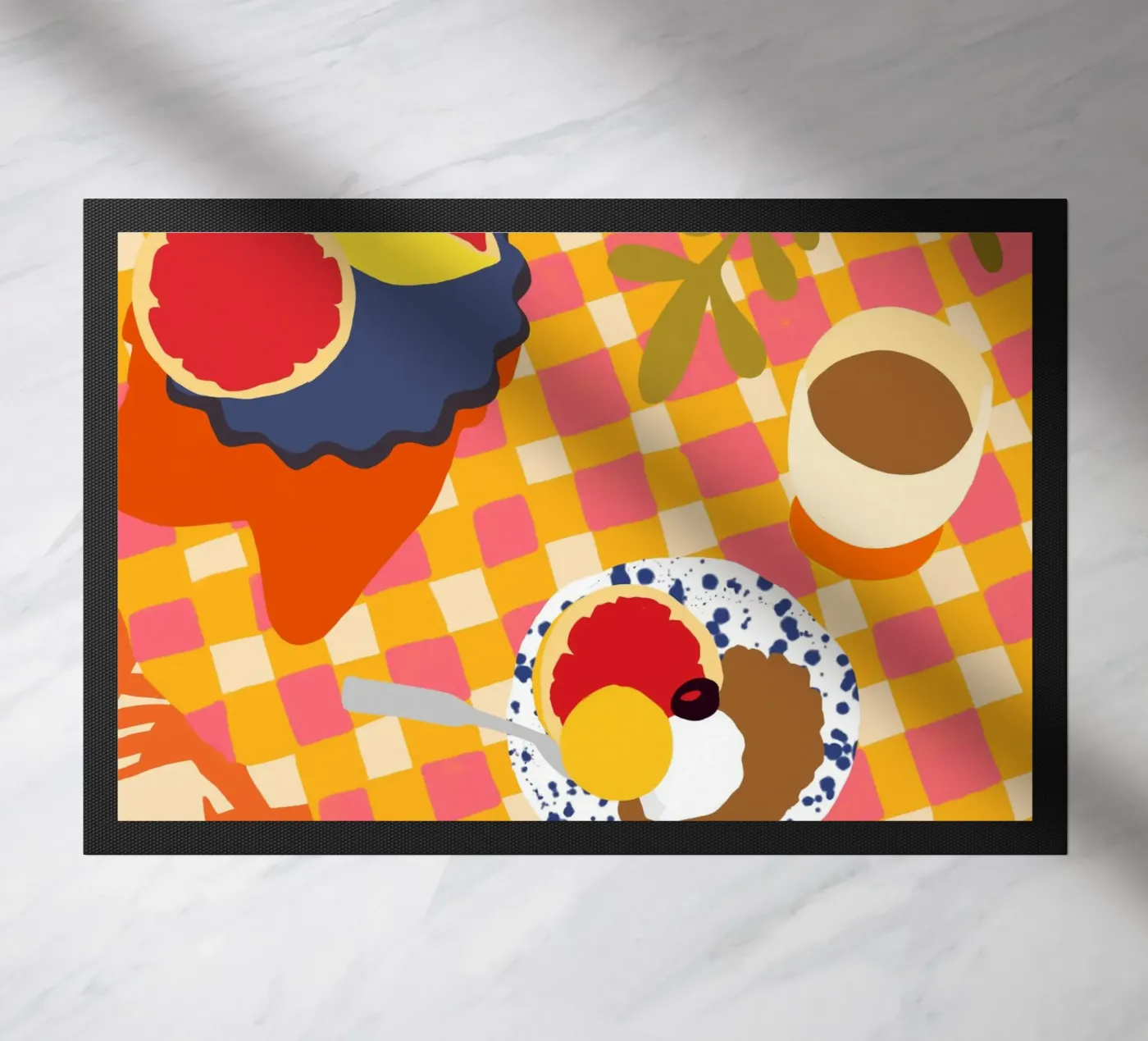 Bloei en Brunch deurmat van Kintsugi99