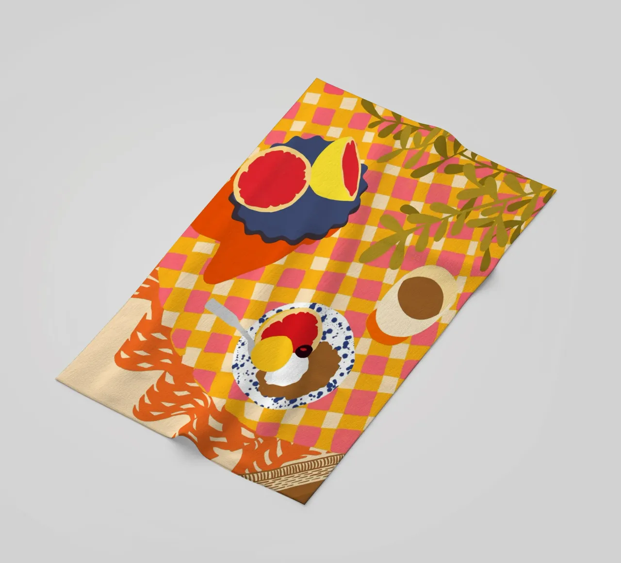 Fiori e Brunch telo mare da Kintsugi99