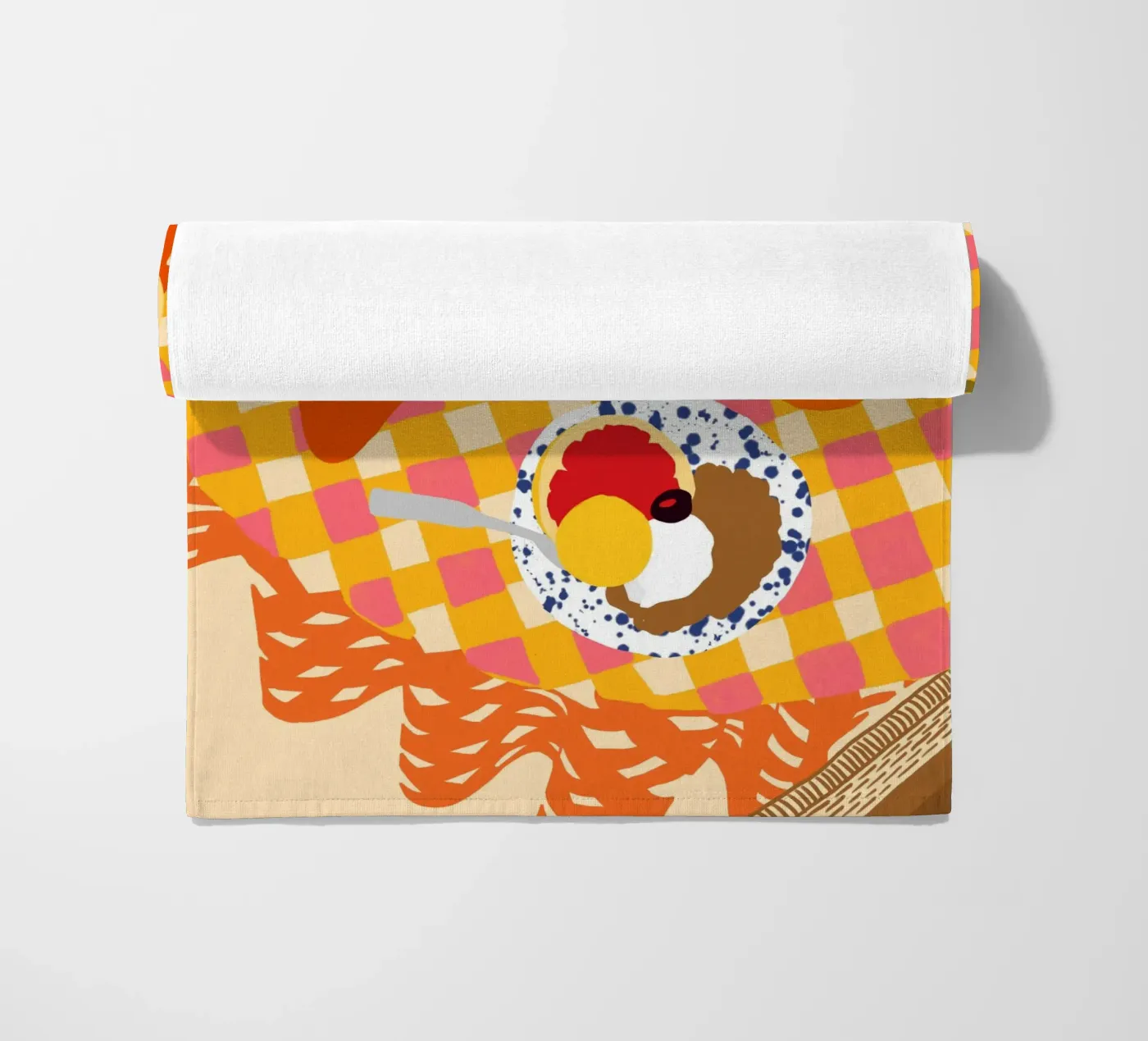 Fiori e Brunch telo mare da Kintsugi99