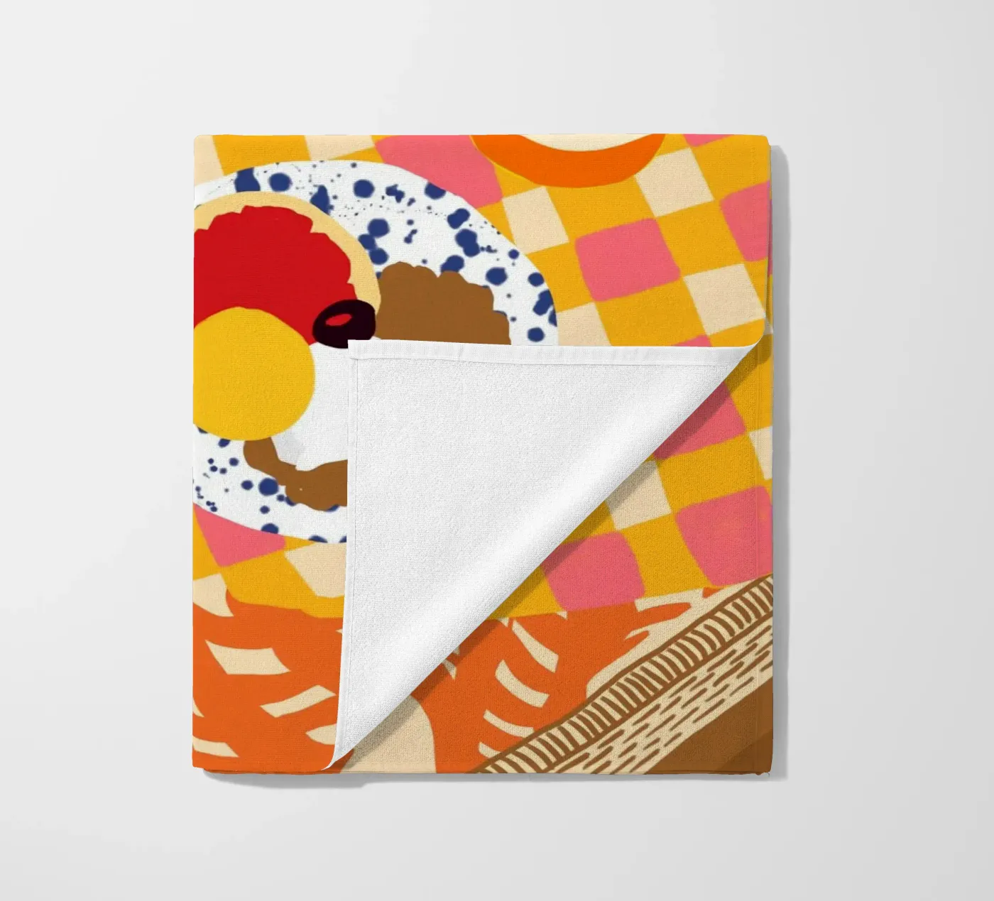 Fiori e Brunch telo mare da Kintsugi99