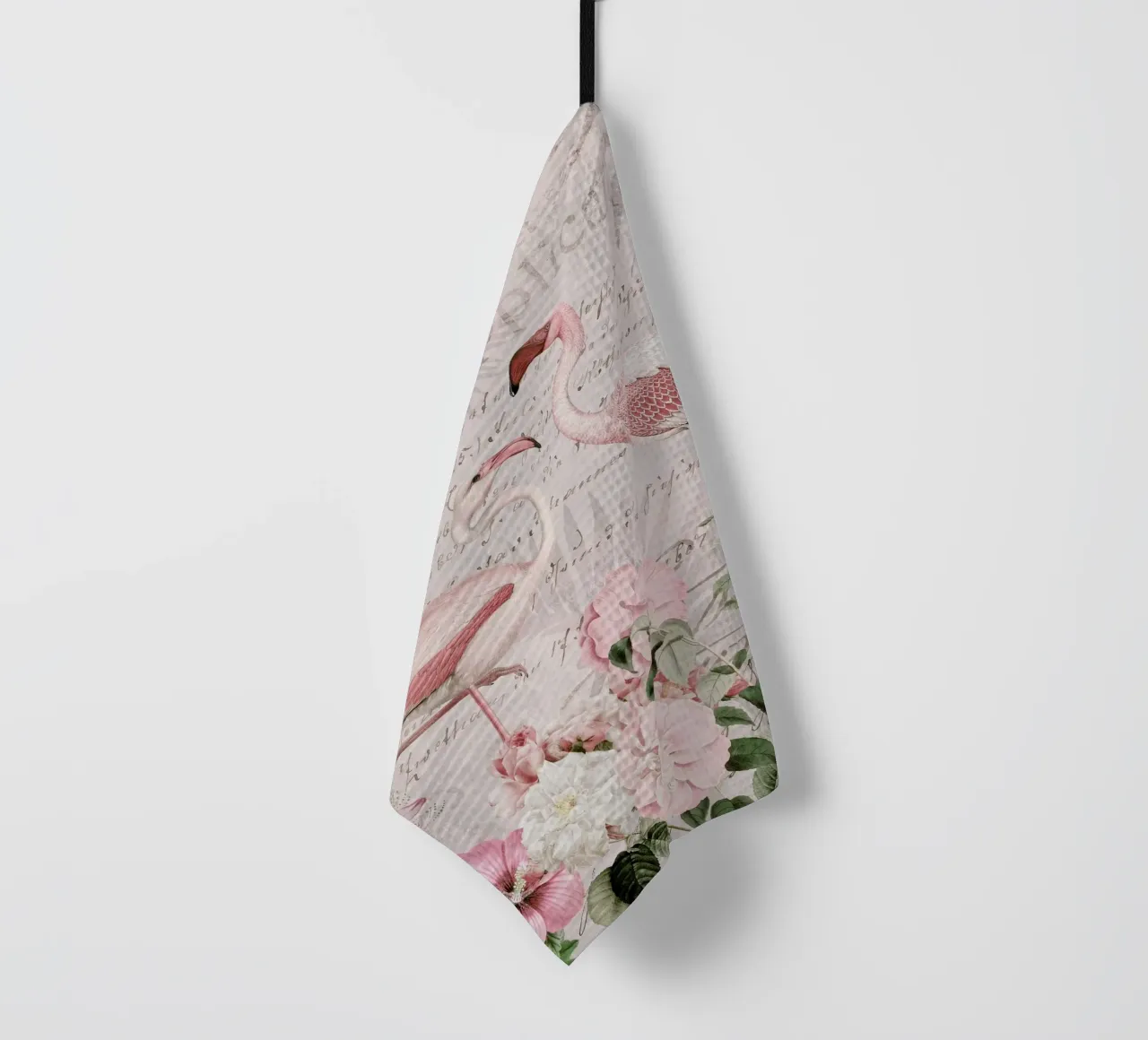 Vintage Flamingo Paradise tea towel by Andrea Haase Vintage World