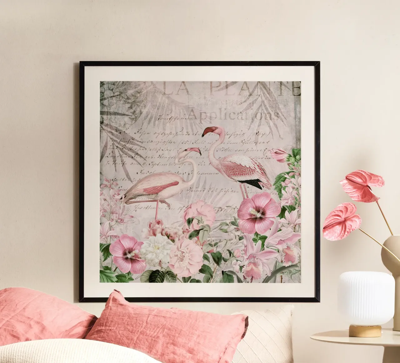 Vintage Flamingo Paradise poster da Andrea Haase Vintage World