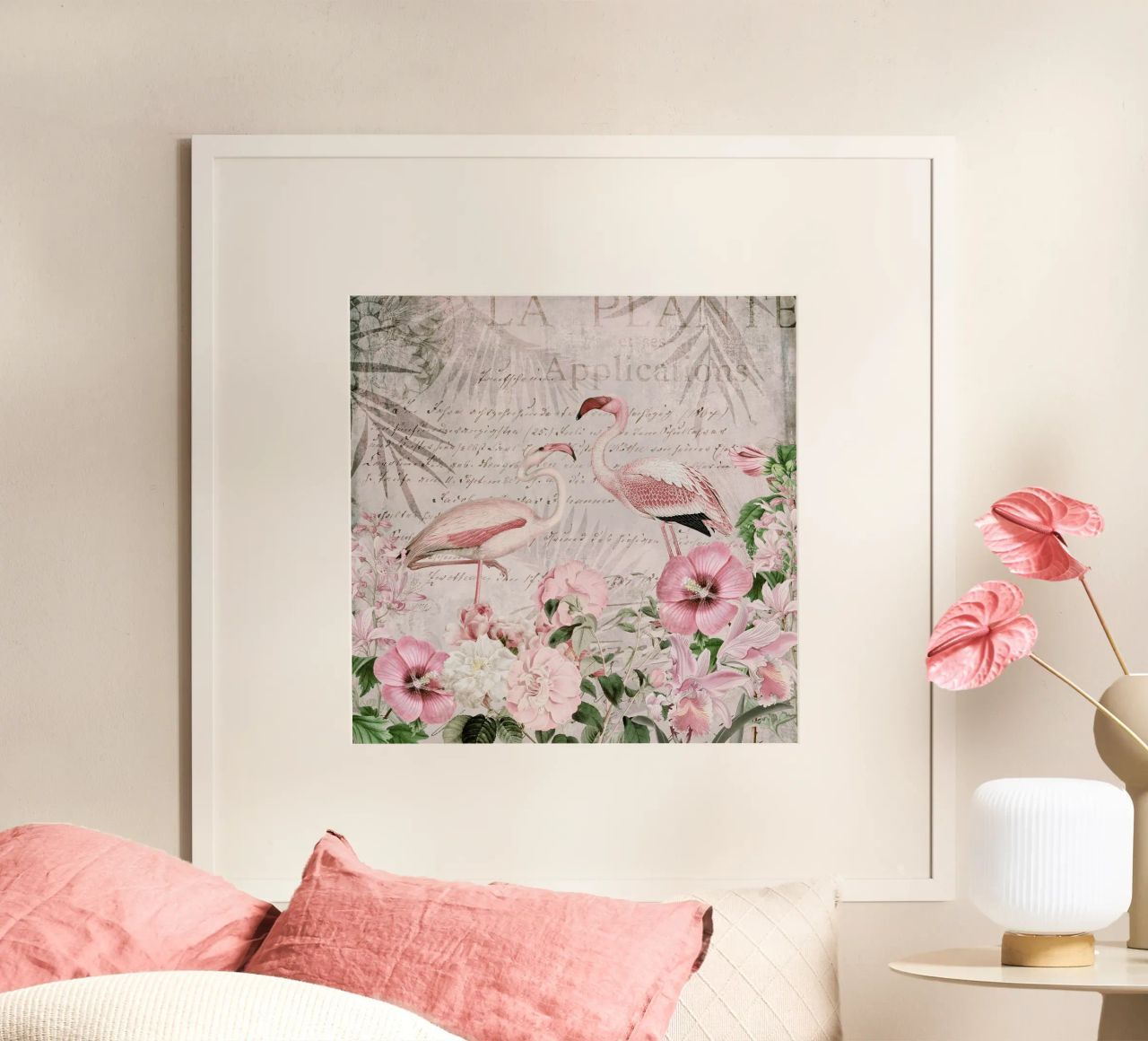 Le paradis des flamants roses poster de Andrea Haase Vintage World