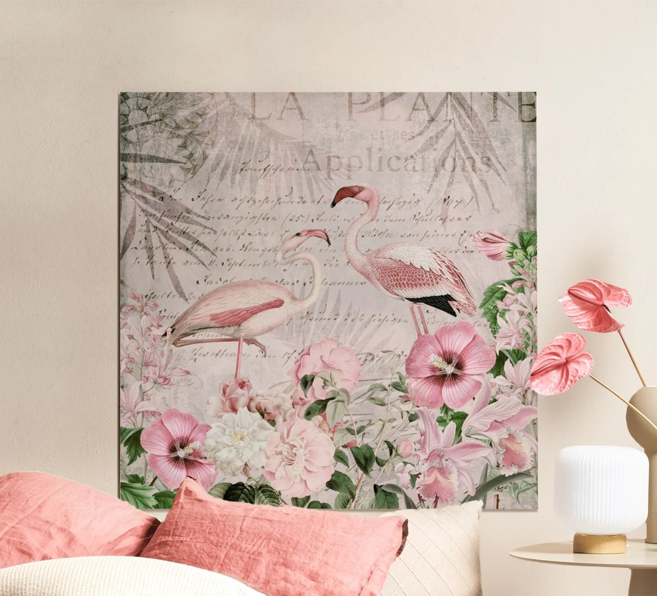 Le paradis des flamants roses poster de Andrea Haase Vintage World