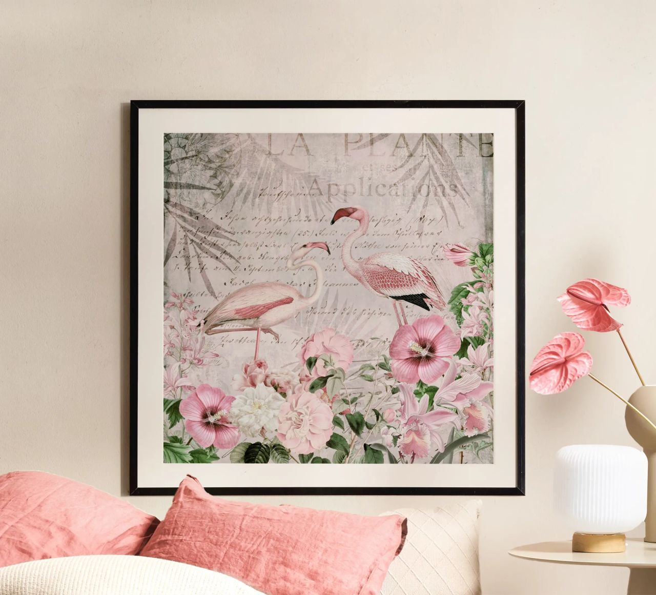Le paradis des flamants roses poster de Andrea Haase Vintage World
