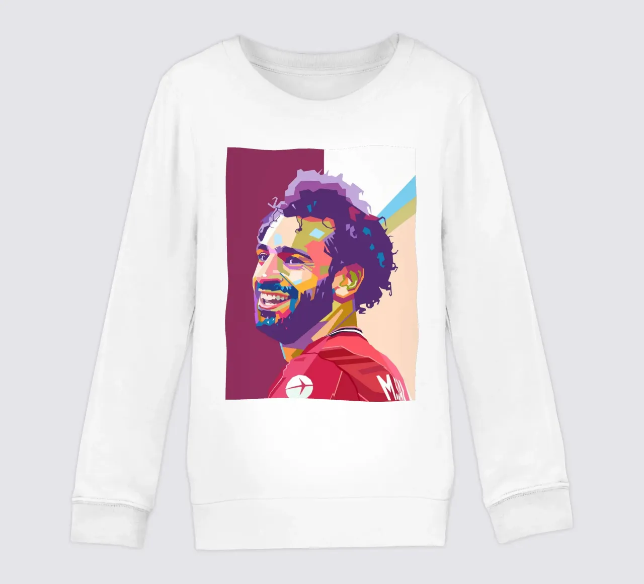 Mohamed Salah giocatore di calcio iconico felpa bambino da Hantamrata