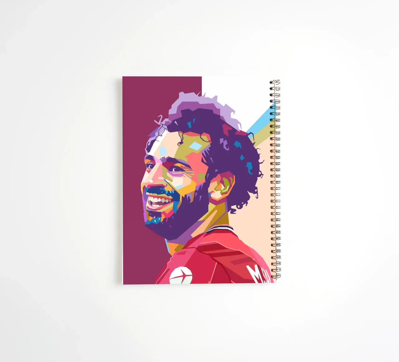 Mohamed Salah ikonischer Fußballspieler Ringbuch von Hantamrata