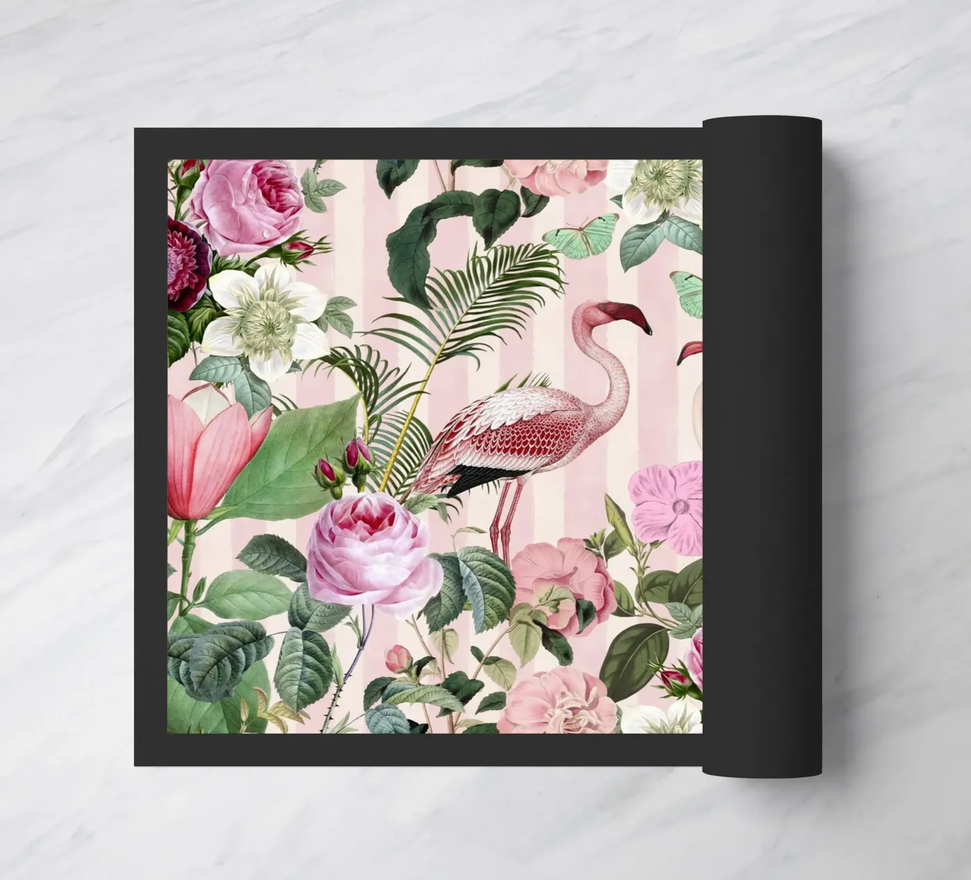 Flamingo Rendezvous doormat by Andrea Haase Vintage World