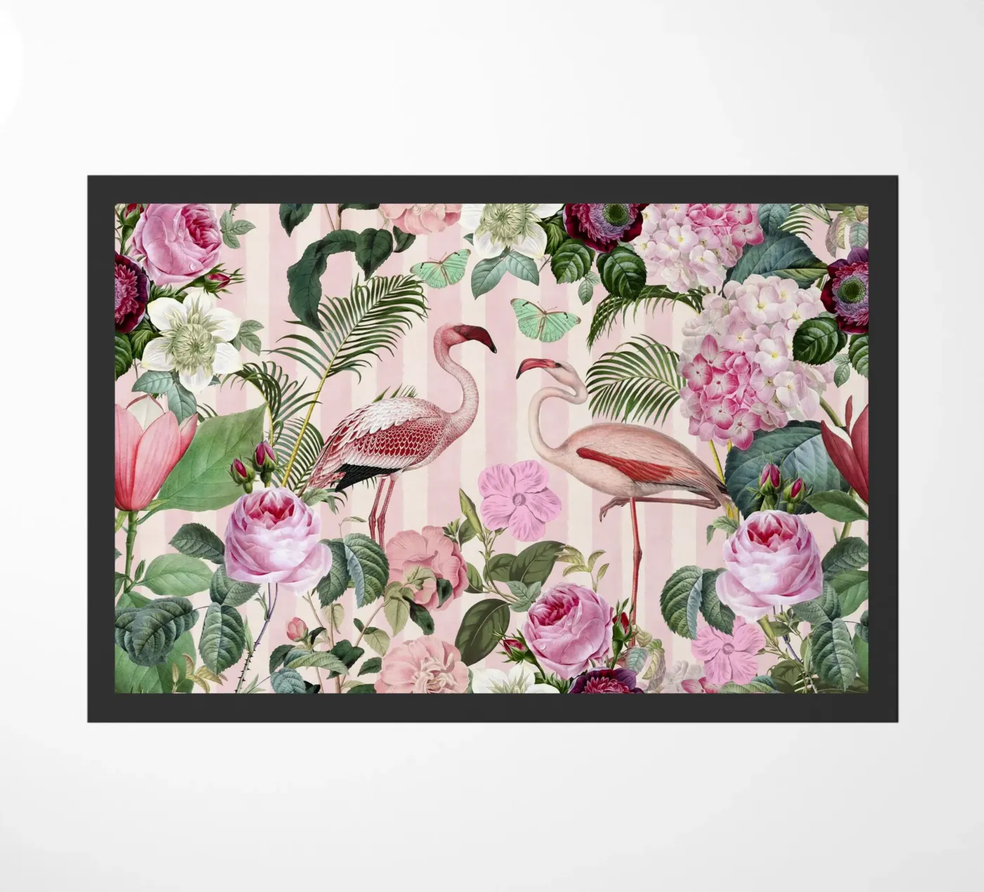Flamingo Rendezvous doormat by Andrea Haase Vintage World
