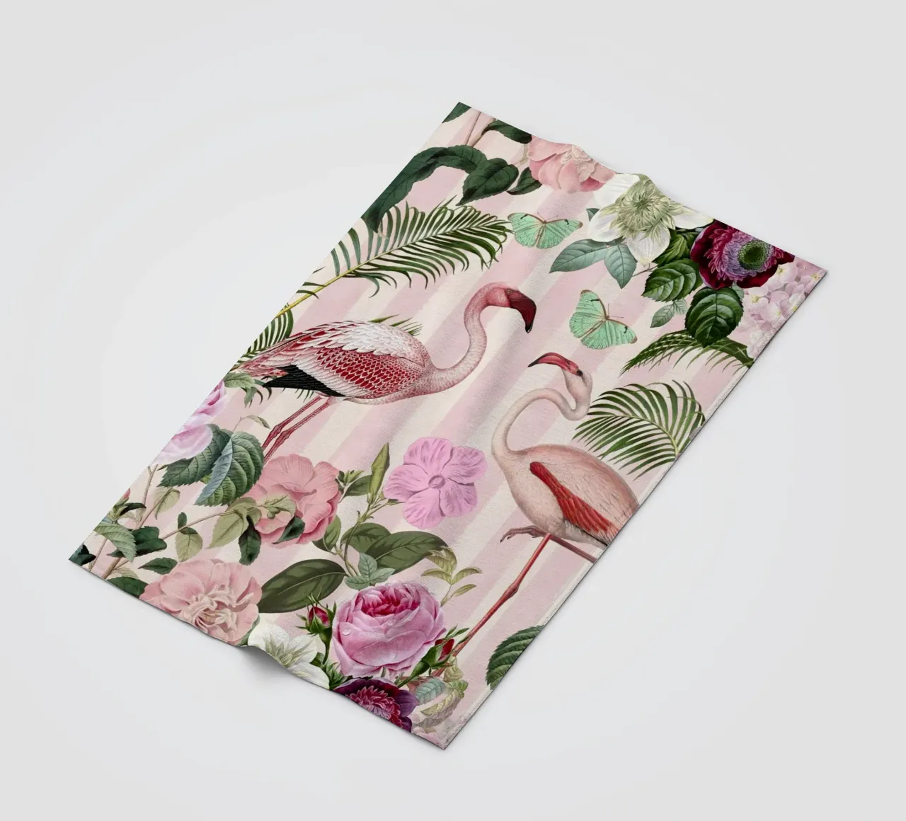 Appuntamento con i fenicotteri coperta in pile da Andrea Haase Vintage World