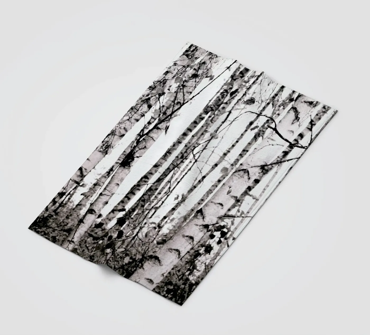 Winter Birches Fleecedecke von Monika Strigel