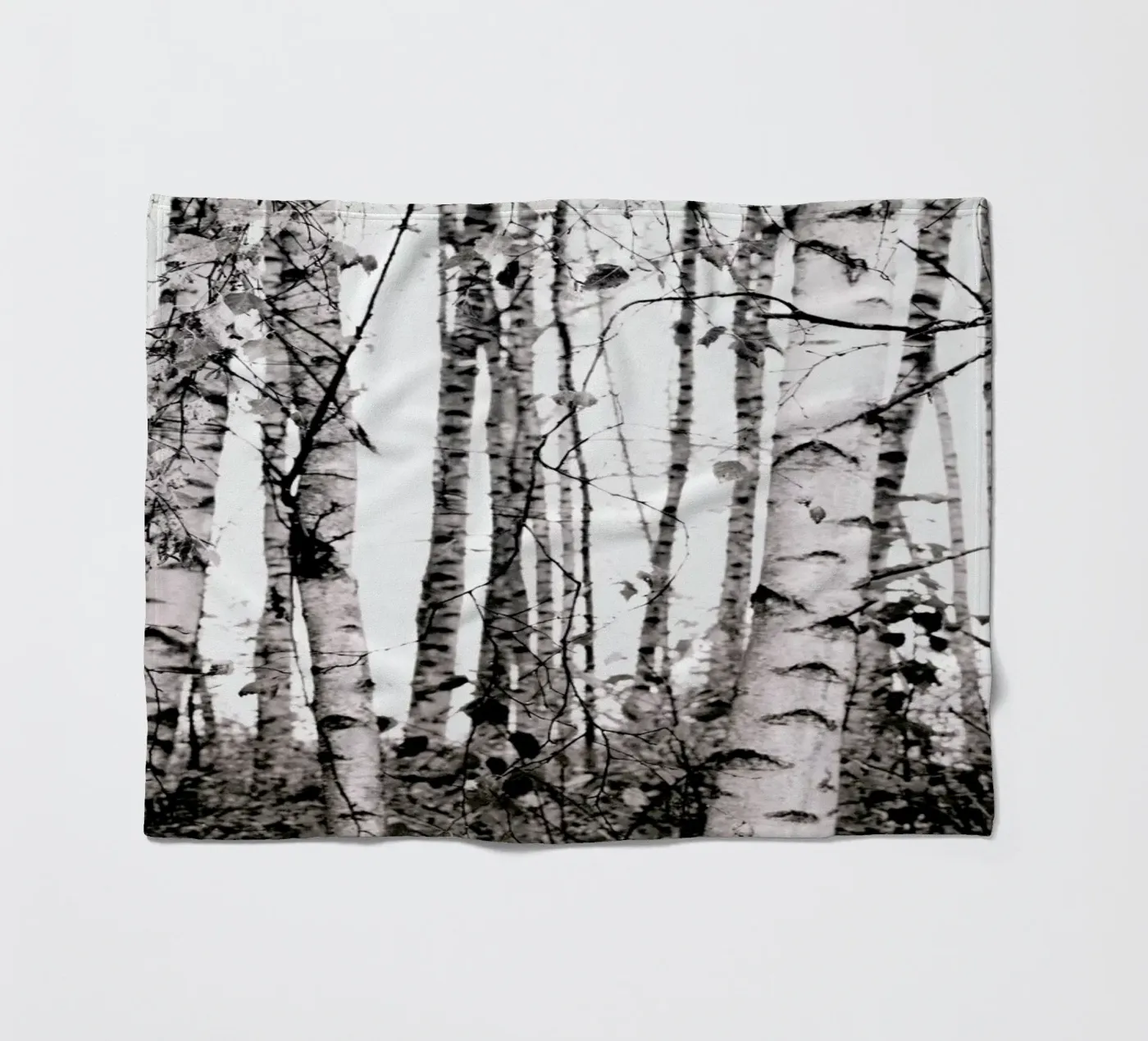 Winter Birches Fleecedecke von Monika Strigel
