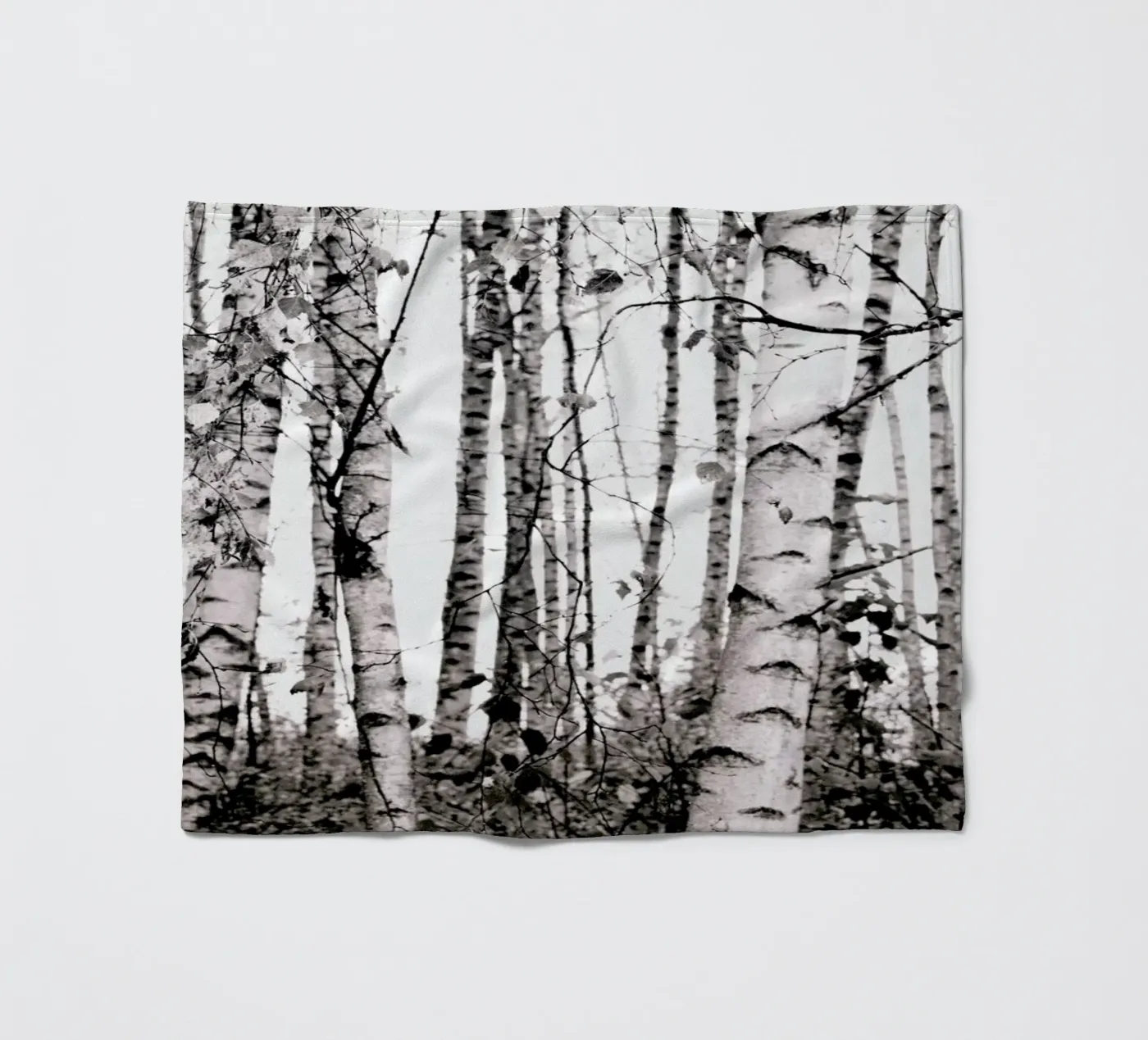 Winter Birches Fleecedecke von Monika Strigel