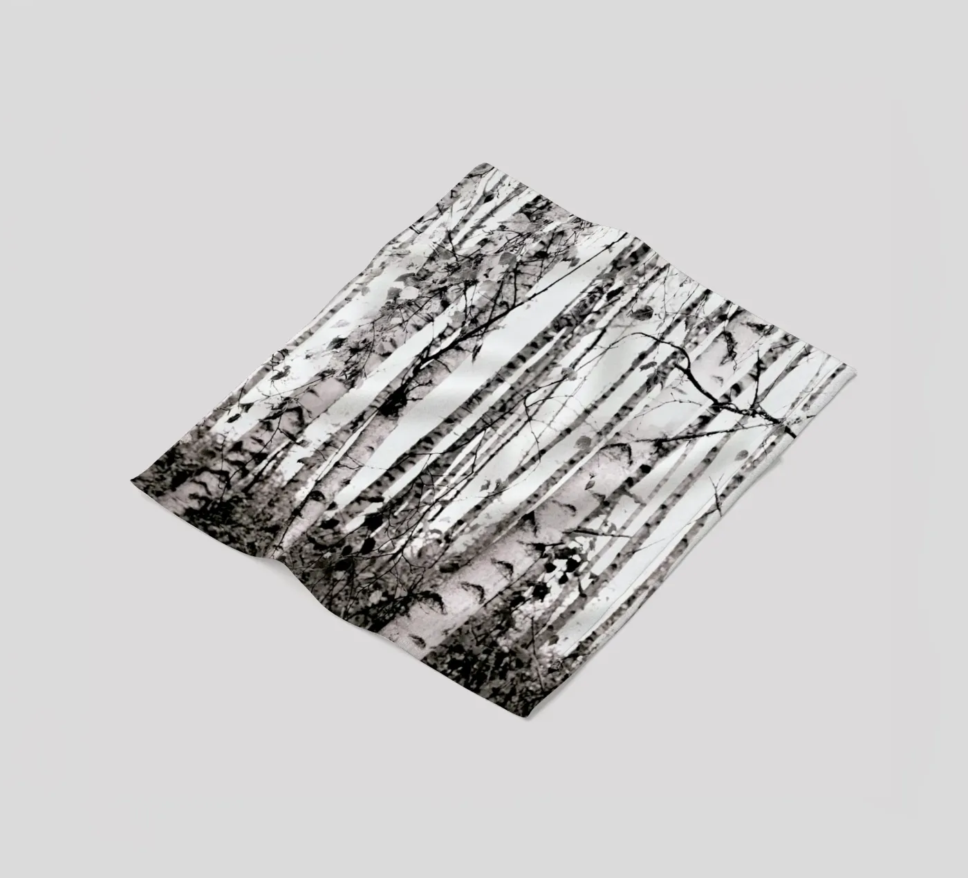 Winter Birches Fleecedecke von Monika Strigel