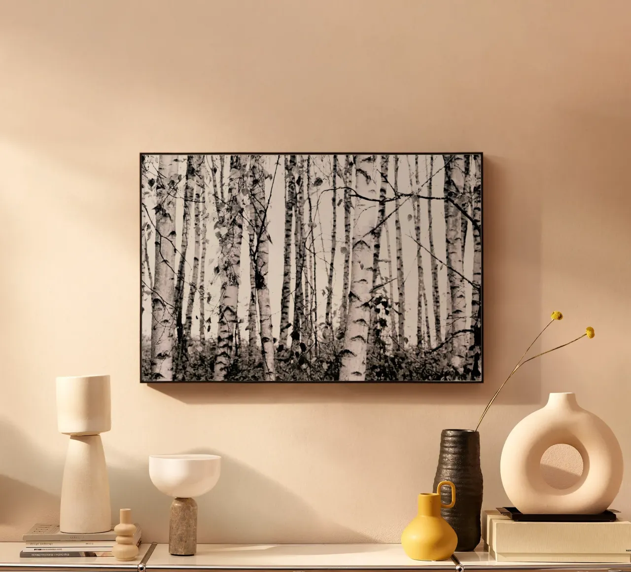 Winter Birches Acryl-Glas von Monika Strigel