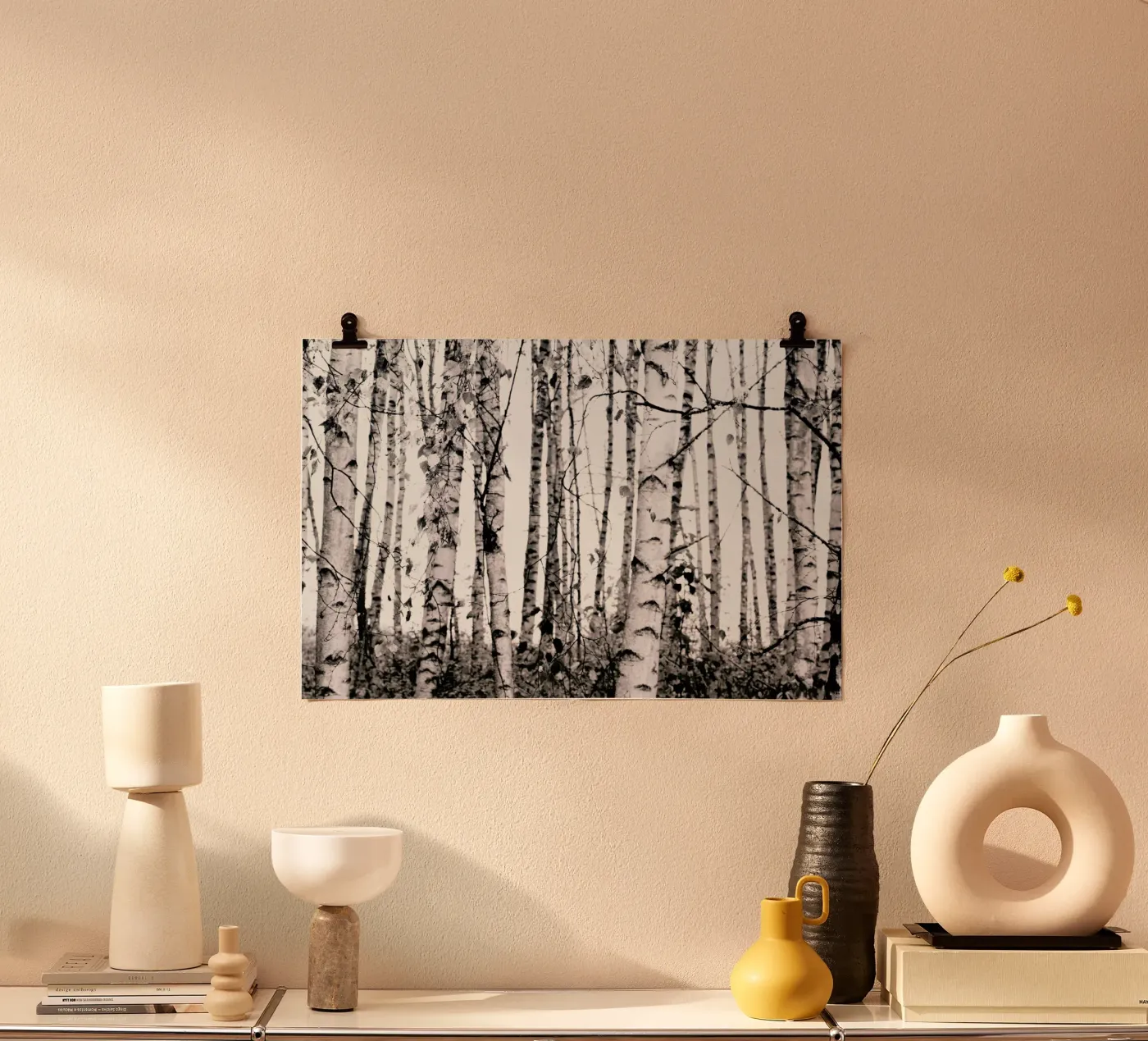 Winter Birches poster da Monika Strigel
