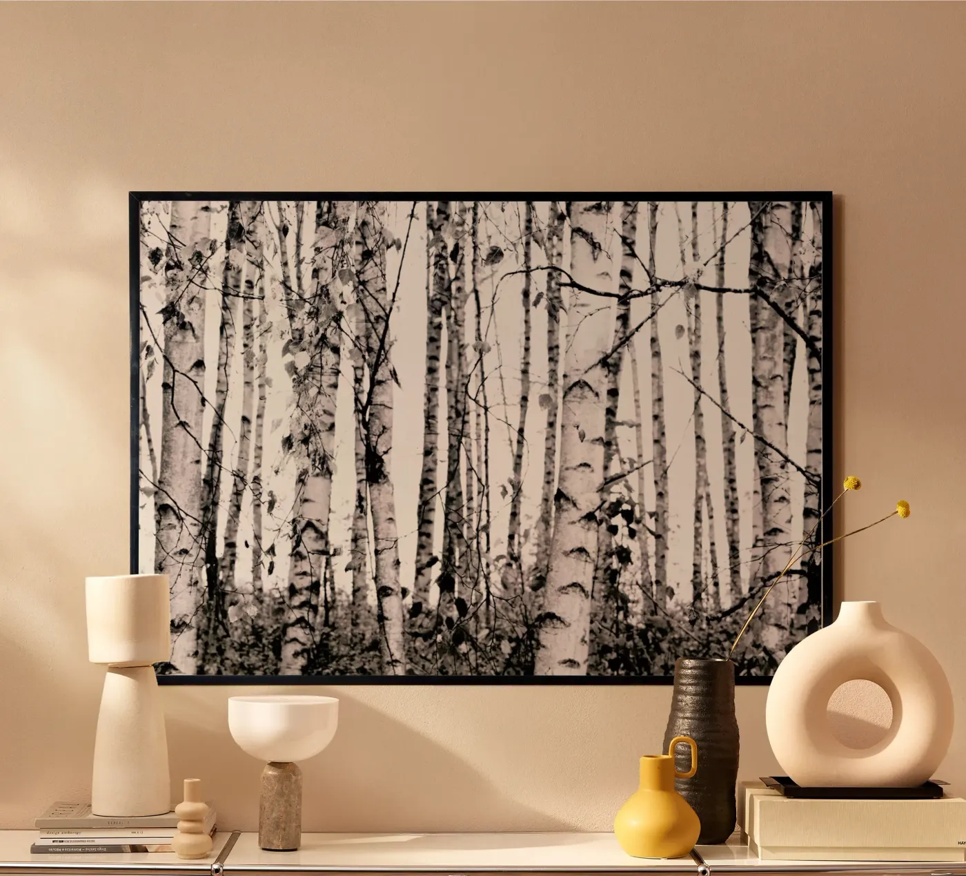 Winter Birches poster da Monika Strigel