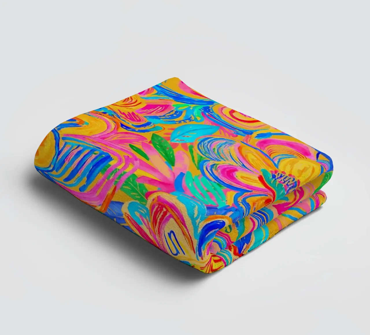 Groovy Bold Pop Art Doodle Summer Flower Vibes asciugamano da bagno da Andrea Haase Modern Home