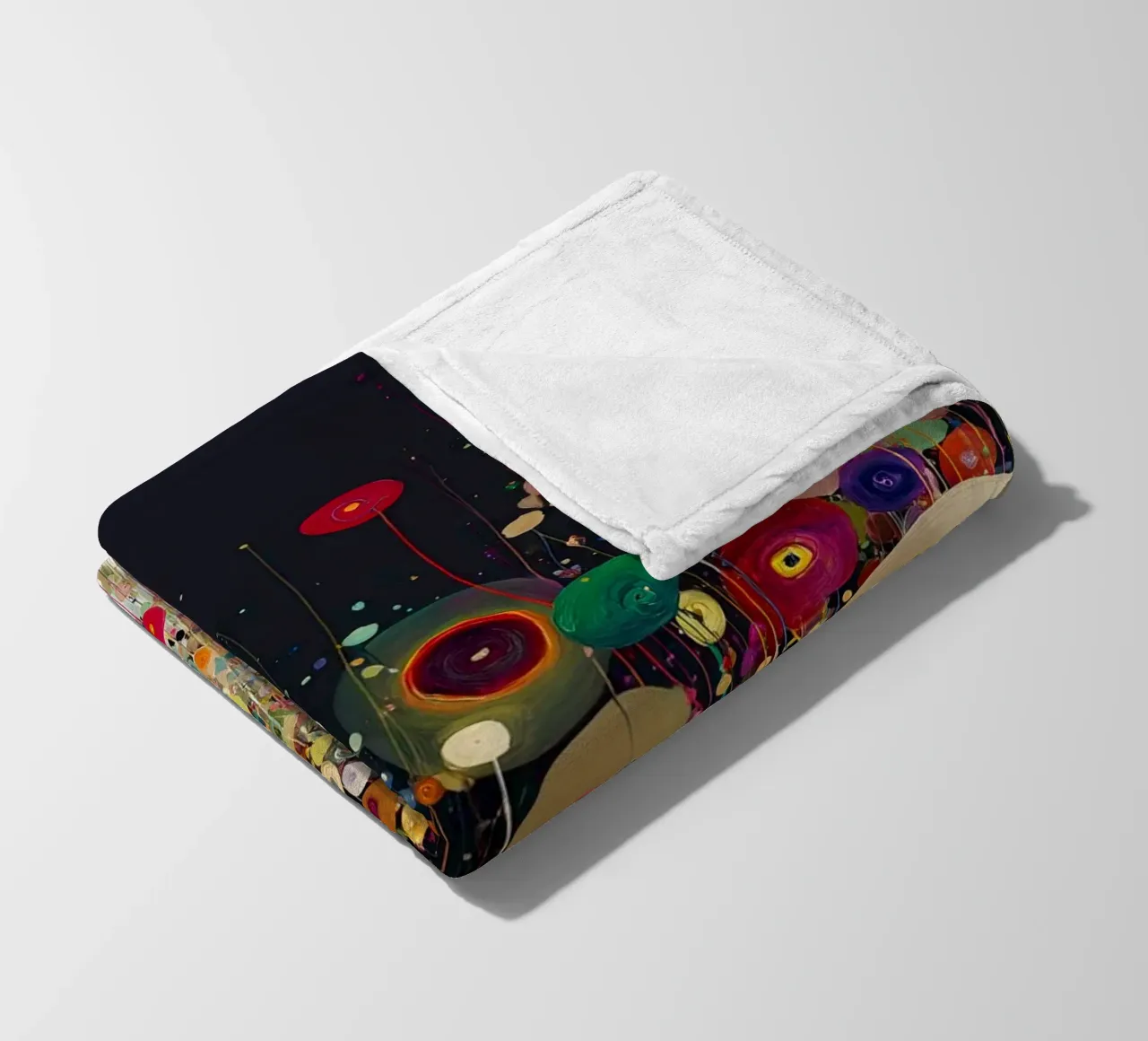 Flowers Abstract A, style Gustav Klimt coperta in pile da Mateo