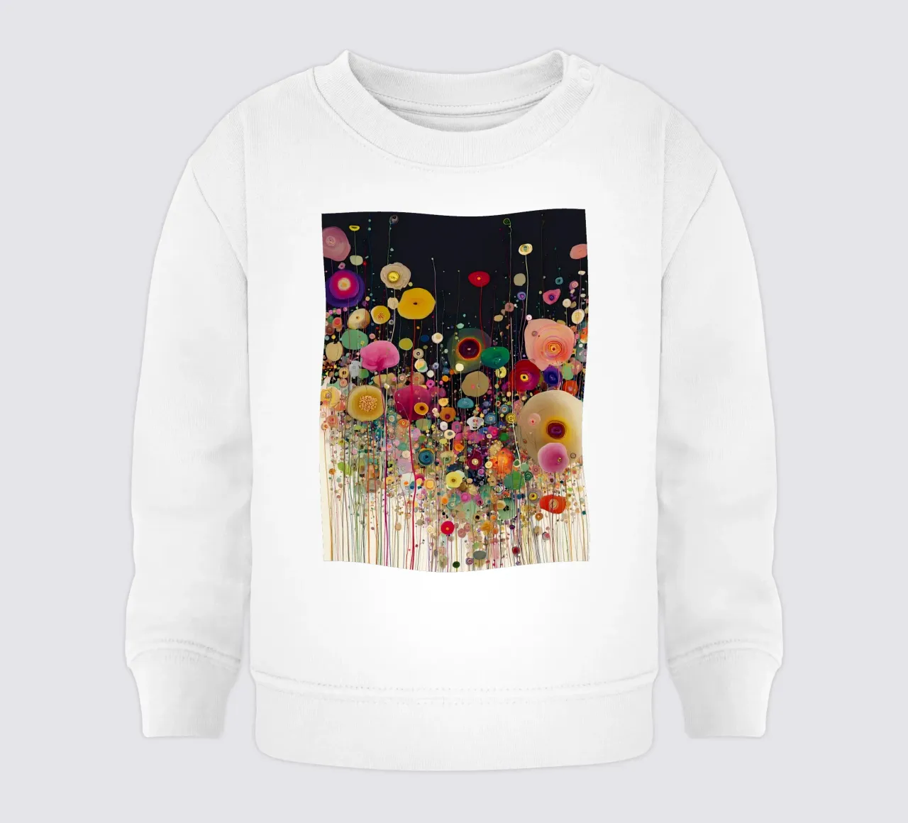 Flowers Abstract A, style Gustav Klimt felpa neonato da Mateo