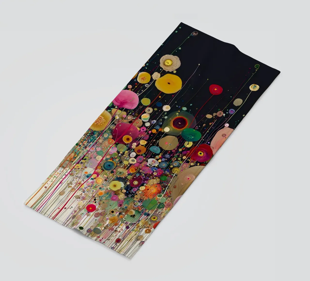 Flowers Abstract A, style Gustav Klimt telo mare da Mateo