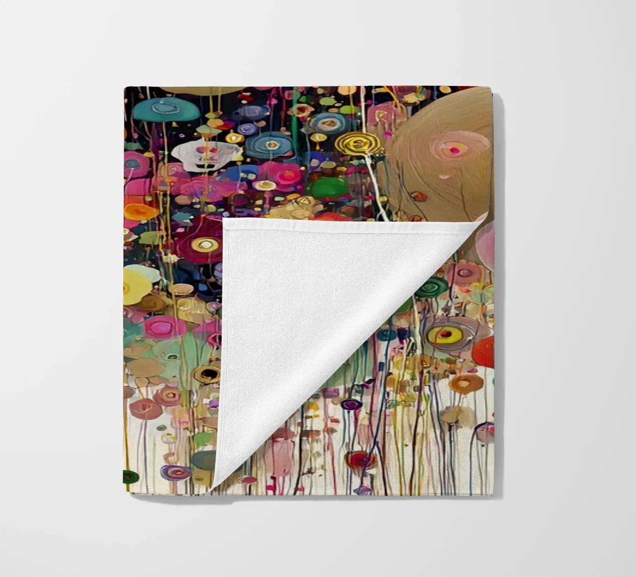 Flowers Abstract A, style Gustav Klimt telo mare da Mateo