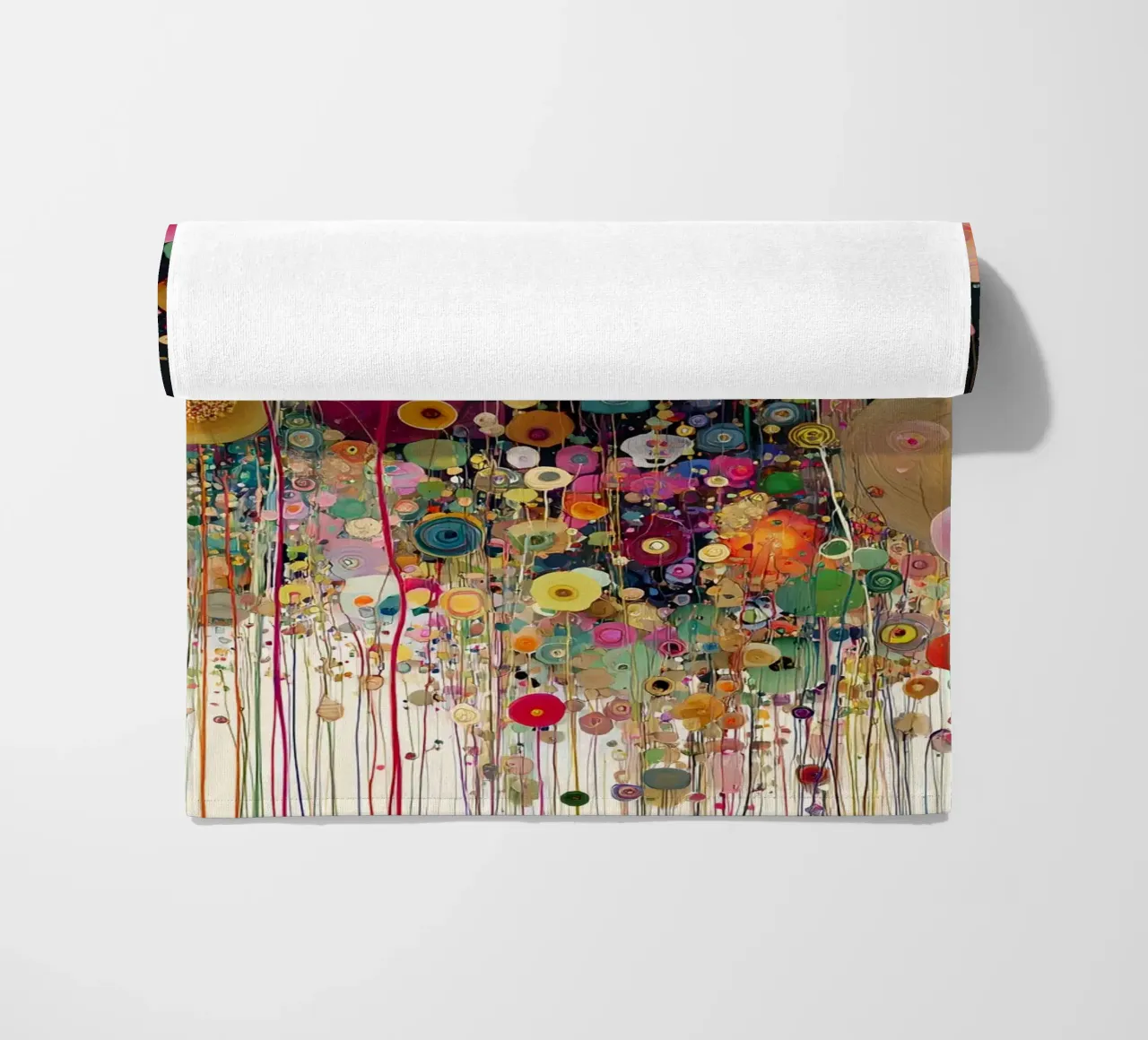 Flowers Abstract A, style Gustav Klimt telo mare da Mateo