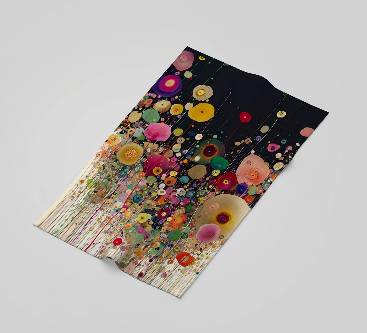 Flowers Abstract A, style Gustav Klimt telo mare da Mateo