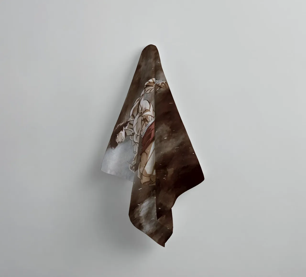 baki hanma asciugamano da bagno da FreeArtStudio