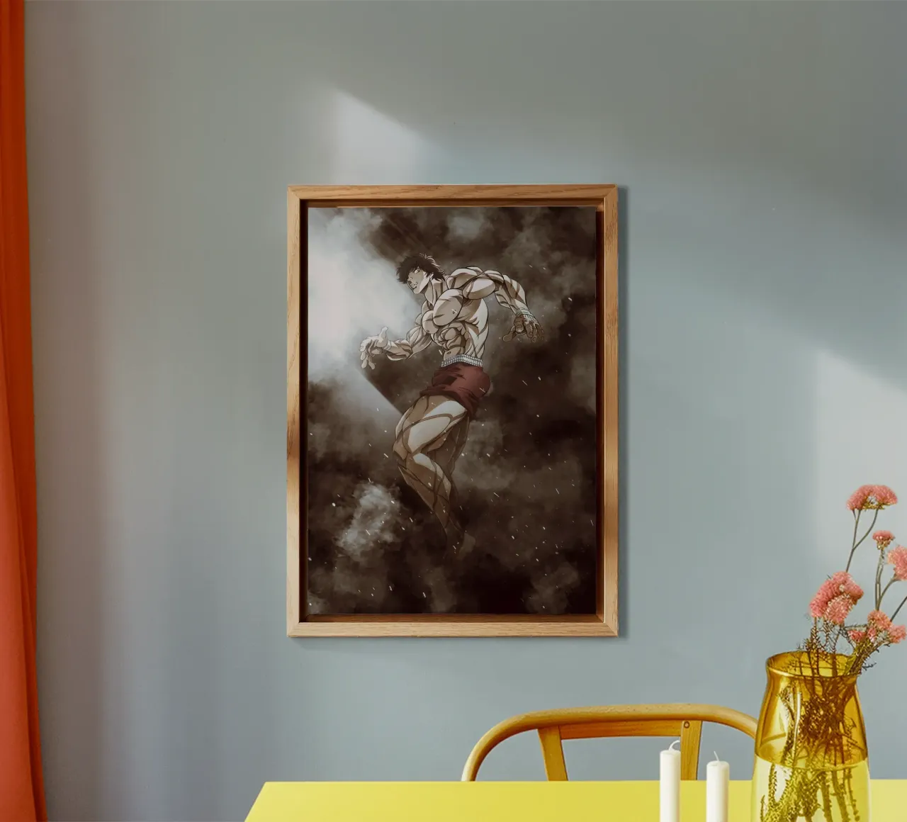 baki hanma alluminio dibond da FreeArtStudio