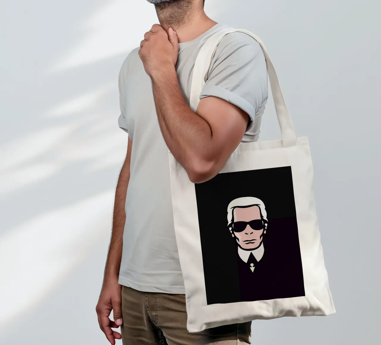 Lagerfeld Jutebeutel von Bruno Morphet