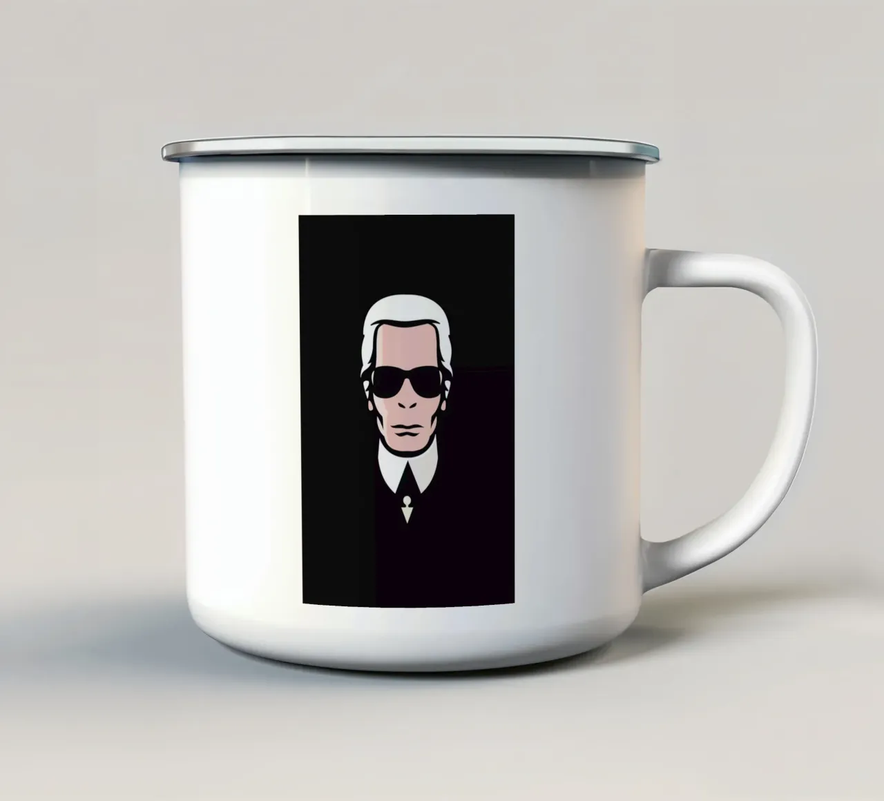 Lagerfeld taza de esmalte de Bruno Morphet