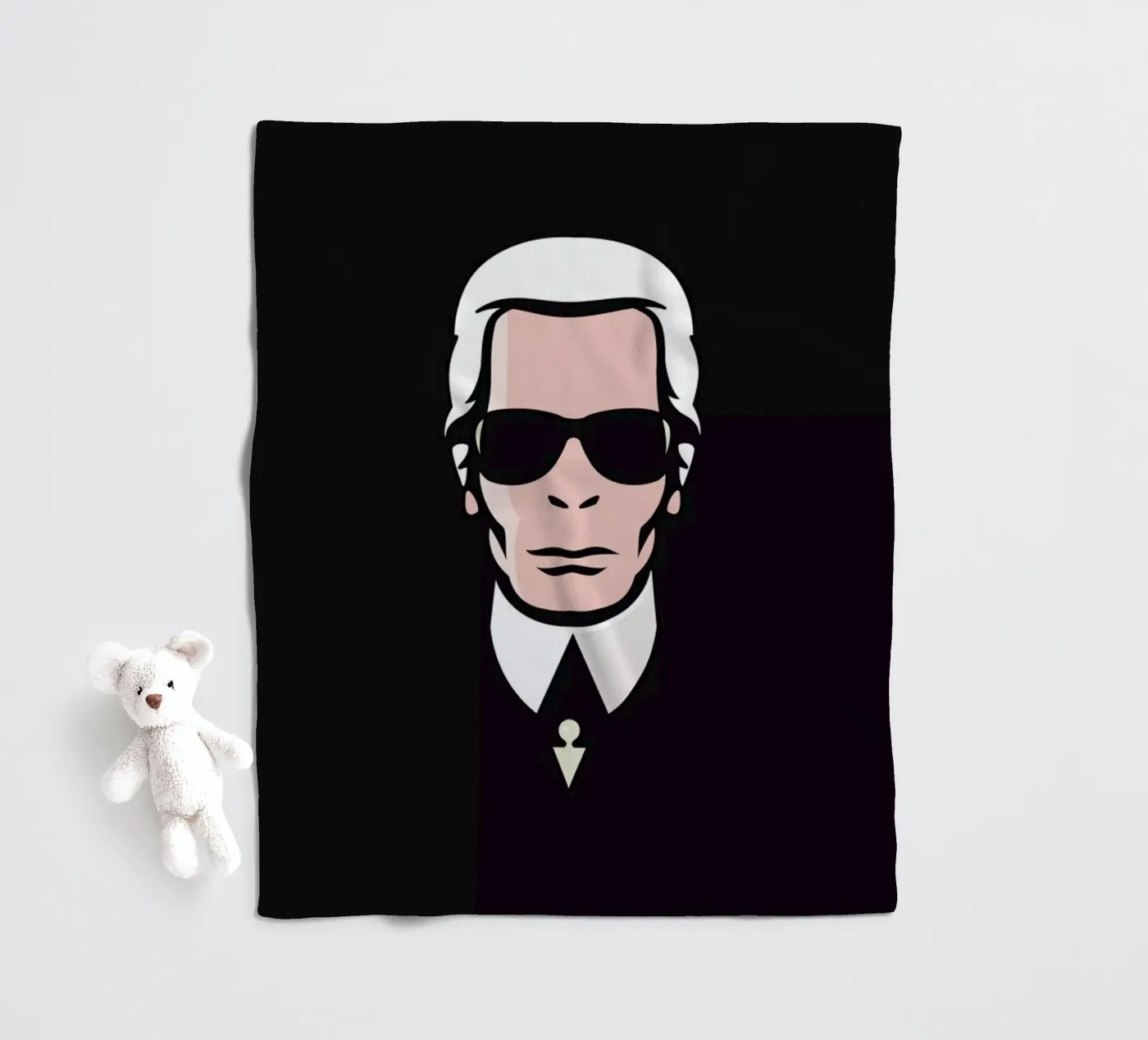 Lagerfeld fleecedeken van Bruno Morphet