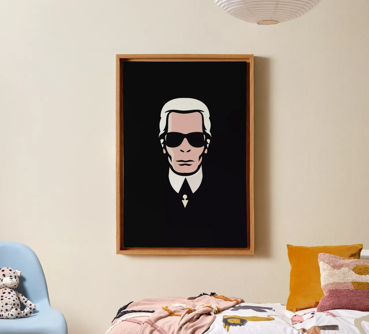Lagerfeld canvas with Floater frame by Bruno Morphet