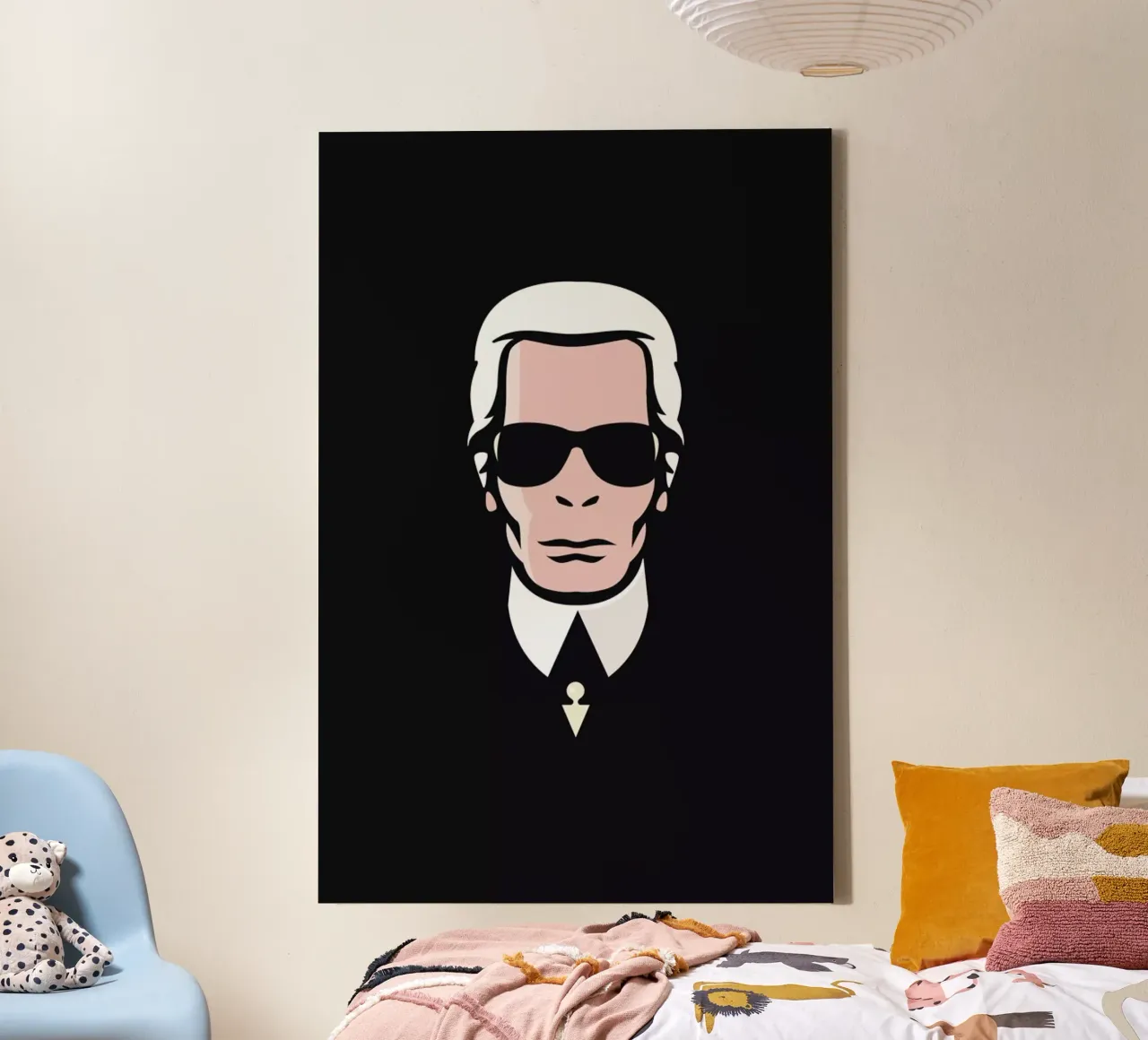 Lagerfeld canvas with Floater frame by Bruno Morphet