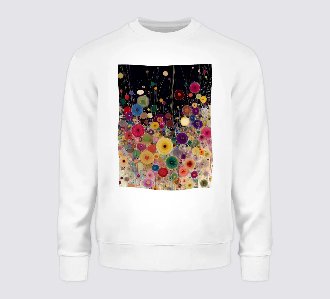 Flowers Abstract B, style Gustav Klimt felpa da Mateo