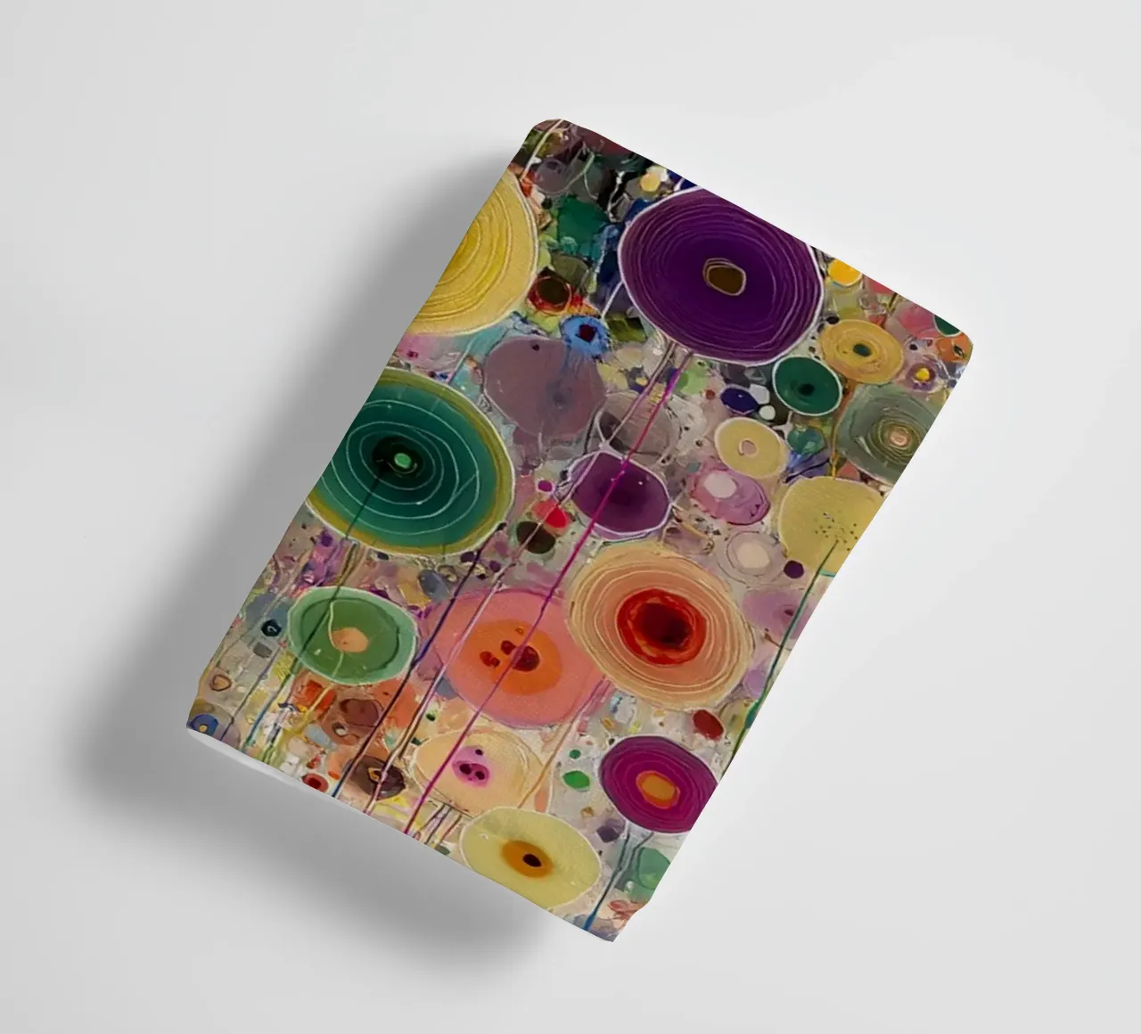 Flowers Abstract B, style Gustav Klimt towel by Mateo