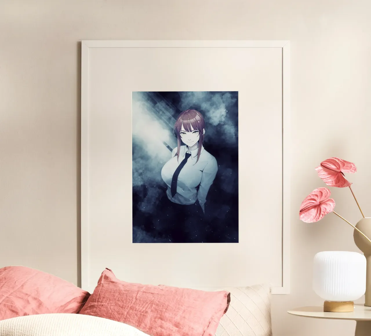 Makima Chainsaw Man carta hahnemühle da FreeArtStudio