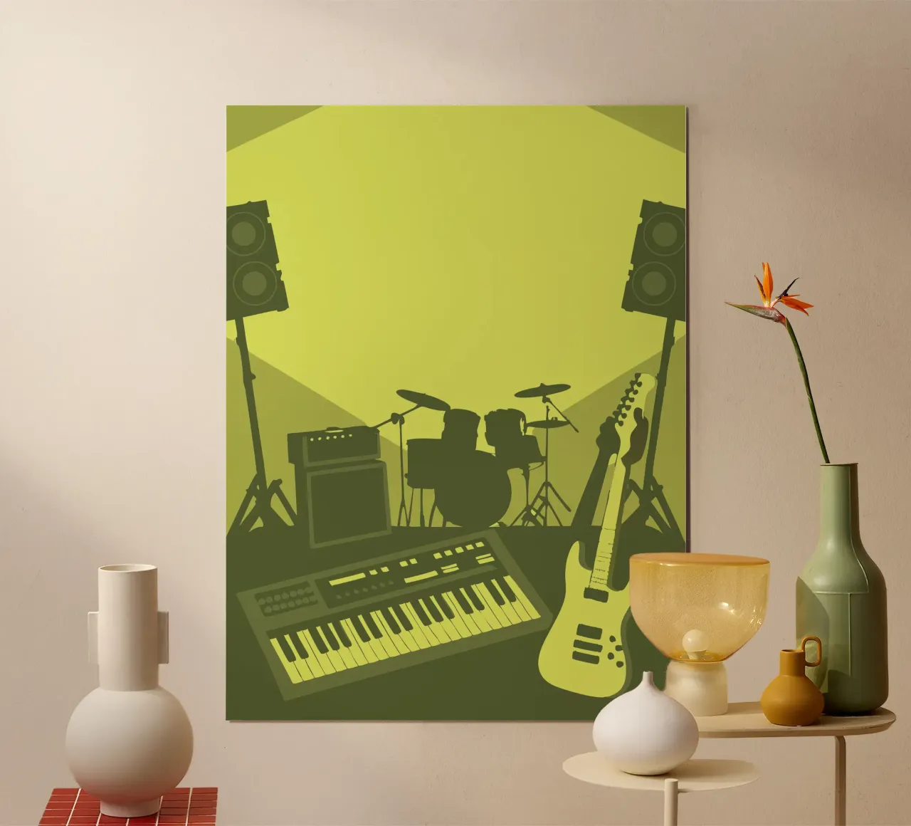 Studio musicale poster con telaio in plastica da MUSIC EDITION