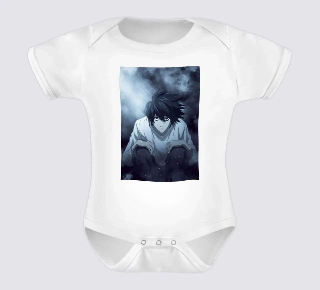 L Death Note body neonato maniche corte da FreeArtStudio
